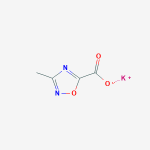 molecular formula C4H3KN2O3 B1455494 3-甲基-1,2,4-噁二唑-5-羧酸钾 CAS No. 1240605-84-8