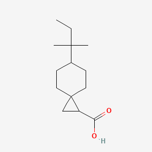 molecular formula C14H24O2 B1455496 6-(2-Methylbutan-2-yl)spiro[2.5]octane-1-carboxylic acid CAS No. 1271659-84-7