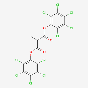 molecular formula C16H4Cl10O4 B14554989 Bis(pentachlorophenyl) methylpropanedioate CAS No. 61760-21-2