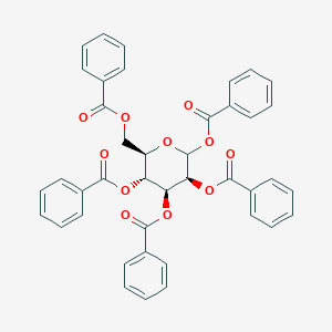 molecular formula C41H32O11 B014555 1,2,3,4,6-Penta-O-benzoyl-D-mannopyranose CAS No. 96996-90-6