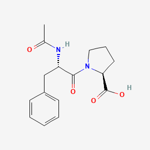 molecular formula C16H20N2O4 B14555001 N-Acetyl-L-phenylalanyl-L-proline CAS No. 61884-21-7