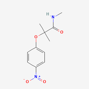 molecular formula C11H14N2O4 B14555018 N,2-Dimethyl-2-(4-nitrophenoxy)propanamide CAS No. 62100-50-9