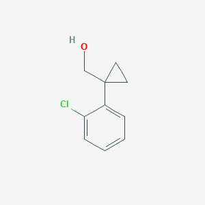 molecular formula C10H11ClO B1455504 [1-(2-氯苯基)环丙基]甲醇 CAS No. 886366-24-1