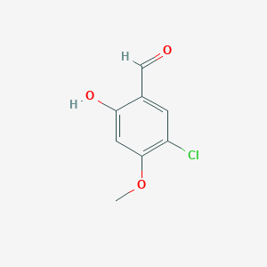molecular formula C8H7ClO3 B1455506 5-氯-4-甲氧基水杨醛 CAS No. 89938-56-7