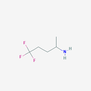 molecular formula C5H10F3N B1455508 5,5,5-Trifluoropentan-2-amine CAS No. 910410-12-7