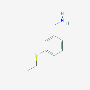B1455512 (3-(Ethylthio)phenyl)methanamine CAS No. 885268-81-5