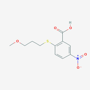2-[(3-Methoxypropyl)sulfanyl]-5-nitrobenzoic acid