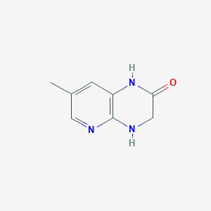 molecular formula C8H9N3O B1455516 7-methyl-3,4-dihydropyrido[2,3-b]pyrazin-2(1H)-one CAS No. 1314968-98-3