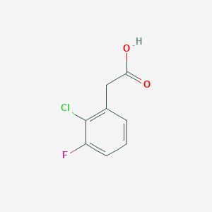 molecular formula C8H6ClFO2 B1455519 2-(2-Chloro-3-fluorophenyl)acetic acid CAS No. 1000523-07-8