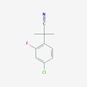 2-(4-Chloro-2-fluorophenyl)-2-methylpropanenitrile