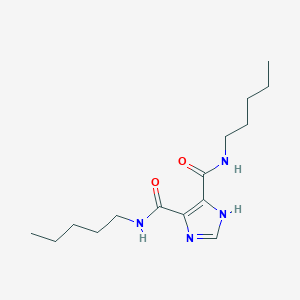 molecular formula C15H26N4O2 B14555244 N~4~,N~5~-Dipentyl-1H-imidazole-4,5-dicarboxamide CAS No. 62254-99-3