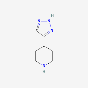 molecular formula C7H12N4 B1455528 4-(3H-[1,2,3]Triazol-4-YL)piperidine CAS No. 1251017-50-1