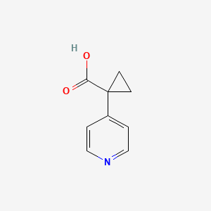 molecular formula C9H9NO2 B1455538 1-(Pyridin-4-yl)cyclopropanecarboxylic acid CAS No. 920297-29-6