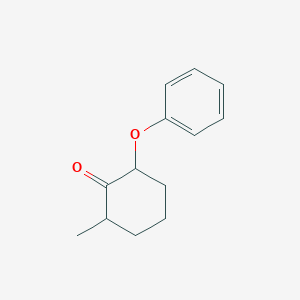 molecular formula C13H16O2 B14555386 2-Methyl-6-phenoxycyclohexan-1-one CAS No. 61831-07-0