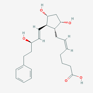 molecular formula C23H32O5 B145554 15(R)-17-Phenyl trinor prostaglandin F2alpha CAS No. 41639-71-8