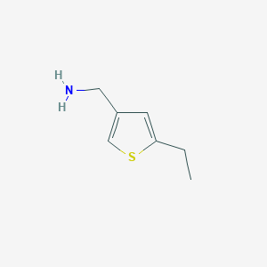 molecular formula C7H11NS B1455543 (5-Ethylthiophen-3-yl)methanamine CAS No. 856696-08-7
