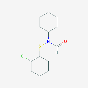 molecular formula C13H22ClNOS B14555435 N-[(2-Chlorocyclohexyl)sulfanyl]-N-cyclohexylformamide CAS No. 62104-32-9