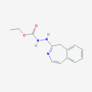 molecular formula C13H15N3O2 B14555442 Ethyl 2-(1H-3-benzazepin-2-yl)hydrazine-1-carboxylate CAS No. 62122-65-0