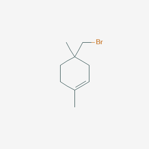 molecular formula C9H15Br B14555462 Cyclohexene, 4-(bromomethyl)-1,4-dimethyl- CAS No. 61860-12-6
