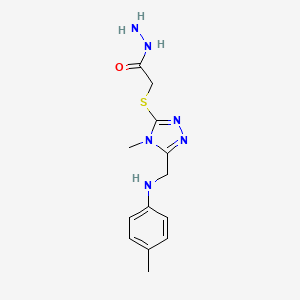 2-[(4-methyl-5-{[(4-methylphenyl)amino]methyl}-4H-1,2,4-triazol-3-yl)thio]acetohydrazide