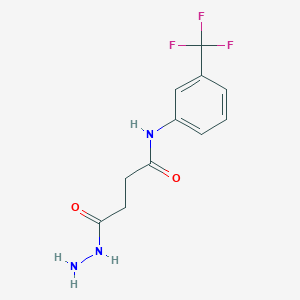 4-hydrazino-4-oxo-N-[3-(trifluoromethyl)phenyl]butanamide