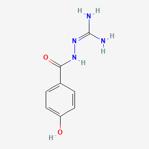 molecular formula C8H10N4O2 B1455562 2-(4-Hydroxybenzoyl)hydrazinecarboximidamide CAS No. 3679-94-5