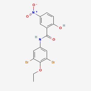 molecular formula C15H12Br2N2O5 B14555677 N-(3,5-Dibromo-4-ethoxyphenyl)-2-hydroxy-5-nitrobenzamide CAS No. 62047-48-7