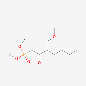 molecular formula C11H23O5P B14555680 Dimethyl [3-(methoxymethyl)-2-oxoheptyl]phosphonate CAS No. 62244-99-9