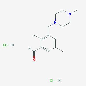 2,5-Dimethyl-3-[(4-methyl-1-piperazinyl)methyl]benzaldehyde dihydrochloride