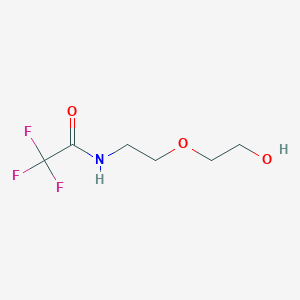 molecular formula C6H10F3NO3 B1455573 2,2,2-trifluoro-N-[2-(2-hydroxyethoxy)ethyl]acetamide CAS No. 302331-18-6