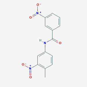 molecular formula C14H11N3O5 B14555741 Benzamide, N-(4-methyl-3-nitrophenyl)-3-nitro- CAS No. 62129-29-7