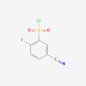 5-Cyano-2-fluorobenzene-1-sulfonyl chloride
