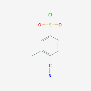 4-Cyano-3-methylbenzene-1-sulfonyl chloride