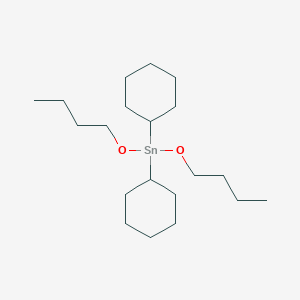molecular formula C20H40O2Sn B14555831 Dibutoxy(dicyclohexyl)stannane CAS No. 62060-26-8