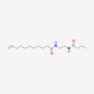 molecular formula C17H32N2O2 B14555838 N-(2-Butanamidoethyl)undec-10-enamide CAS No. 61796-93-8