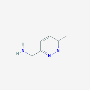 molecular formula C6H9N3 B1455589 (6-Methylpyridazin-3-yl)methanamine CAS No. 1004972-49-9