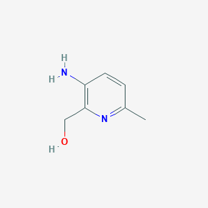 molecular formula C7H10N2O B1455592 (3-amino-6-methylpyridin-2-yl)methanol CAS No. 32398-86-0