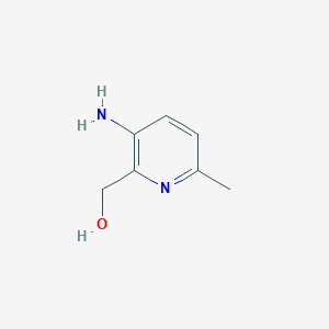 molecular formula C7H10N2O B1455592 3-Amino-6-methyl-2-hydroxymethylpyridine CAS No. 32398-86-0