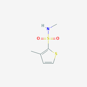 molecular formula C6H9NO2S2 B14555931 N,3-Dimethylthiophene-2-sulfonamide CAS No. 61714-50-9