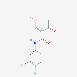 molecular formula C13H13Cl2NO3 B14555937 N-(3,4-Dichlorophenyl)-2-(ethoxymethylidene)-3-oxobutanamide CAS No. 61669-21-4