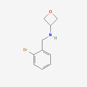 molecular formula C10H12BrNO B1455596 N-(2-Bromobenzyl)oxetan-3-amine CAS No. 1339664-40-2