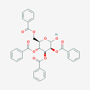molecular formula C34H28O10 B014556 2,3,4,6-Tetra-O-benzoyl-D-mannopyranose CAS No. 627466-98-2