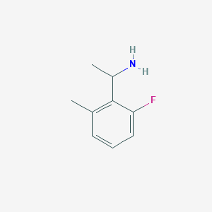 molecular formula C9H12FN B1455600 1-(2-Fluoro-6-methyl-phenyl)-ethylamine CAS No. 1270478-39-1