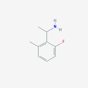 molecular formula C9H12FN B1455600 1-(2-Fluoro-6-methylphenyl)-ethylamine CAS No. 1270478-39-1