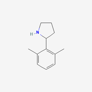 molecular formula C12H17N B1455603 2-(2,6-Dimethylphenyl)pyrrolidine CAS No. 899365-72-1