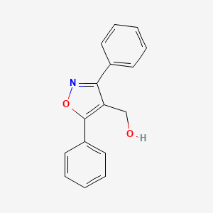 molecular formula C16H13NO2 B14556041 (3,5-Diphenyl-1,2-oxazol-4-yl)methanol CAS No. 62033-12-9