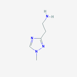 molecular formula C5H10N4 B1455609 2-(1-Methyl-1H-1,2,4-triazol-3-yl)ethanamine CAS No. 34392-57-9