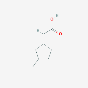2-(3-Methylcyclopentylidene)acetic acid