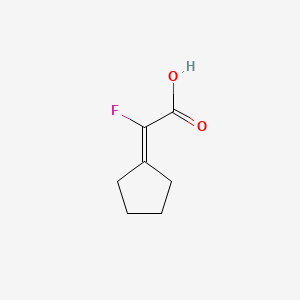 2-Cyclopentylidene-2-fluoroacetic acid