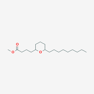 molecular formula C19H36O3 B14556143 Methyl 4-(6-nonyloxan-2-YL)butanoate CAS No. 62136-71-4